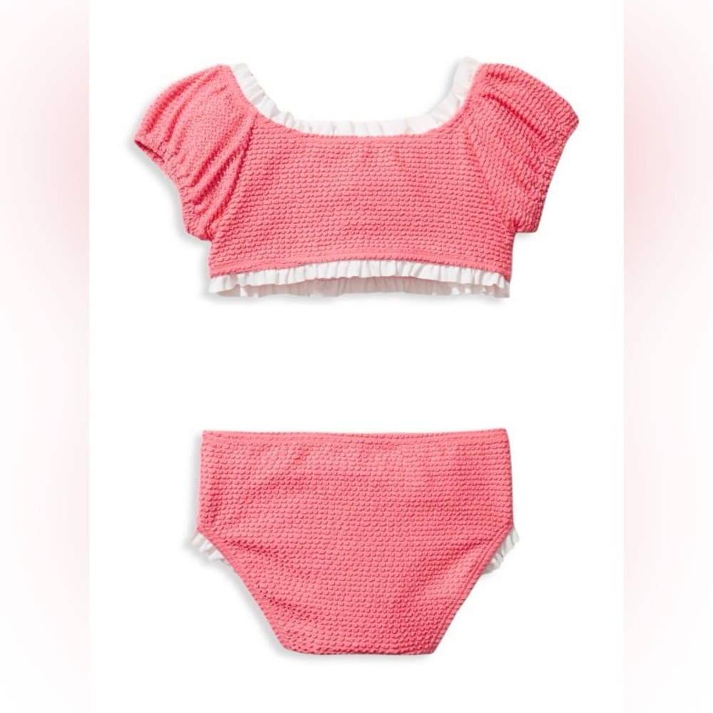 Janie and Jack Crinkle 2-Piece Swimsuit 18-24 months - Picture 2 of 6